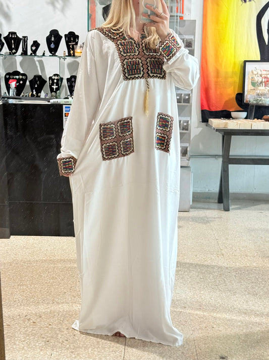 100% Egyptian Cotton ( Woven by the Nubians ) White