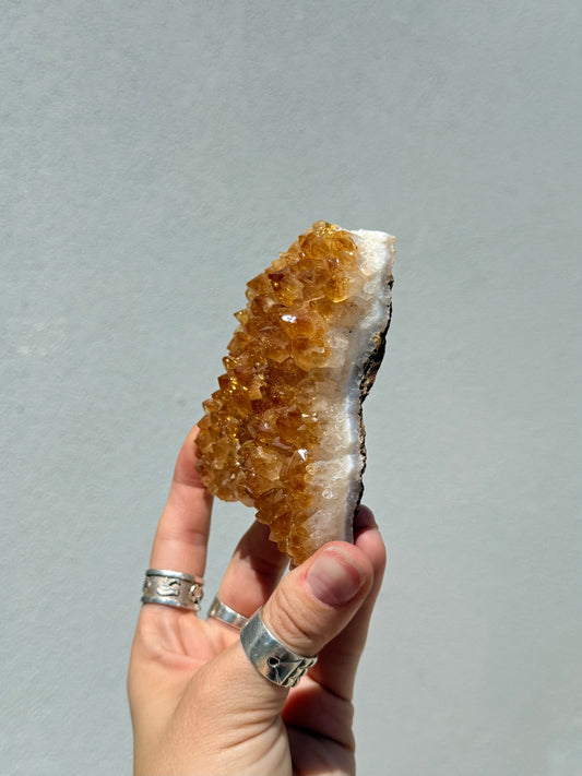 Heart Treated Citrine Cluster