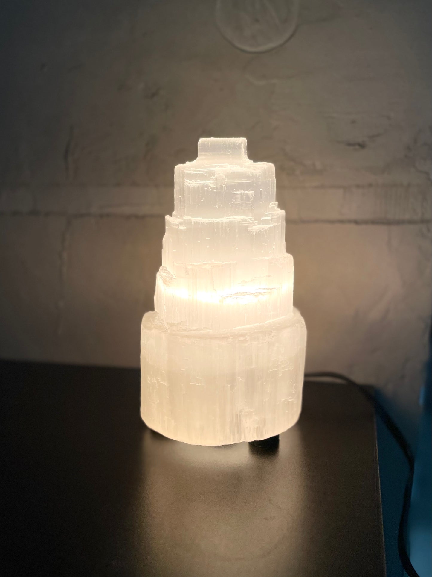 Selenite Lamp 6”