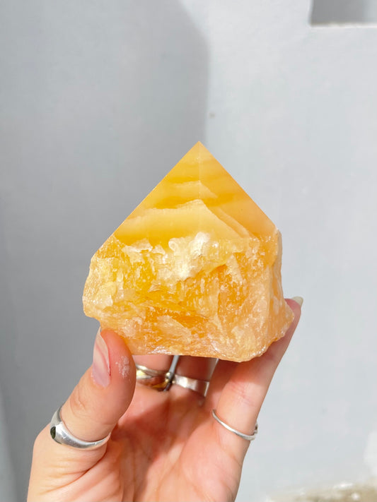 Yellow Calcite Point