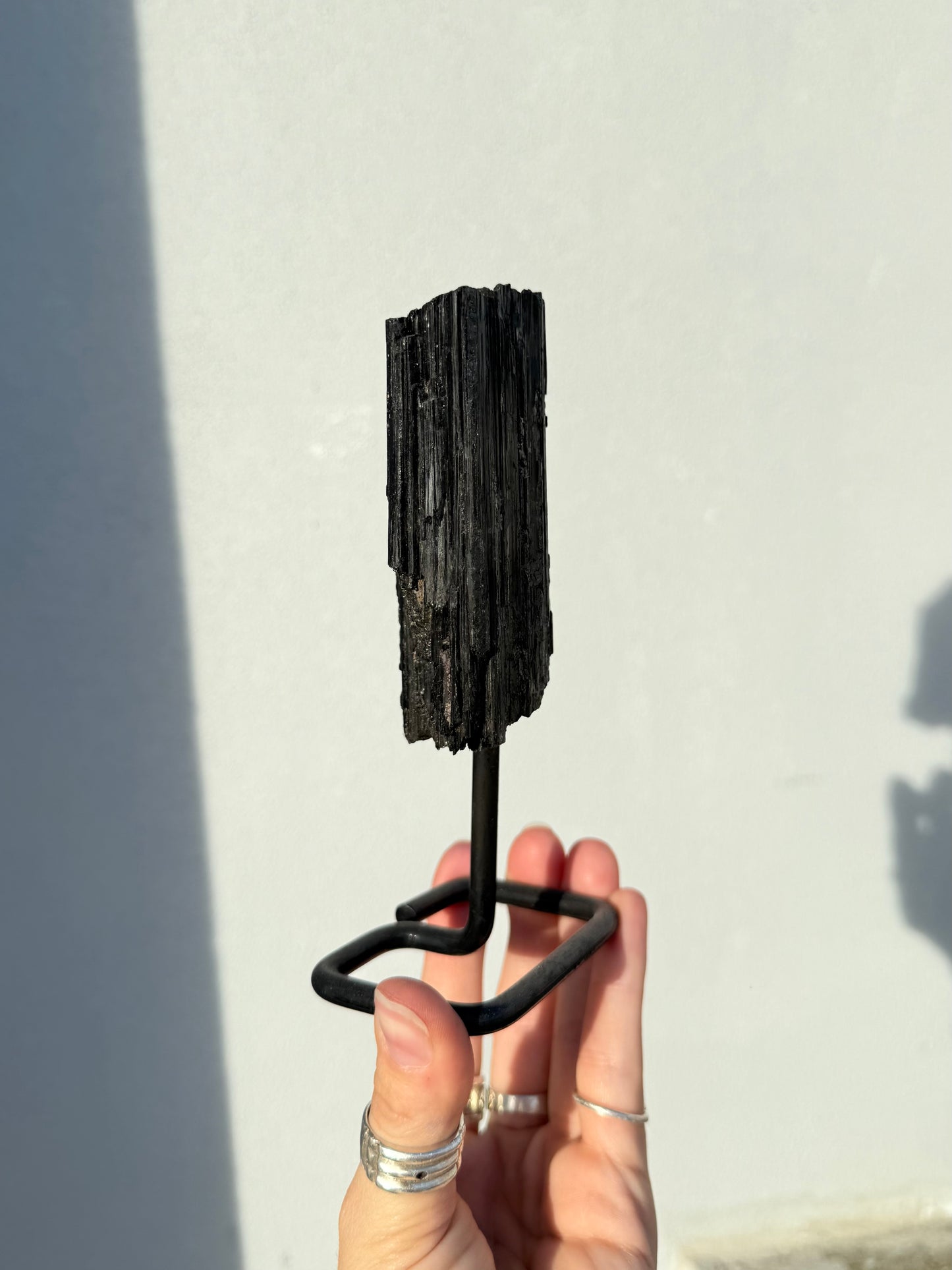 Black Tourmaline On Stand ( Brazil )