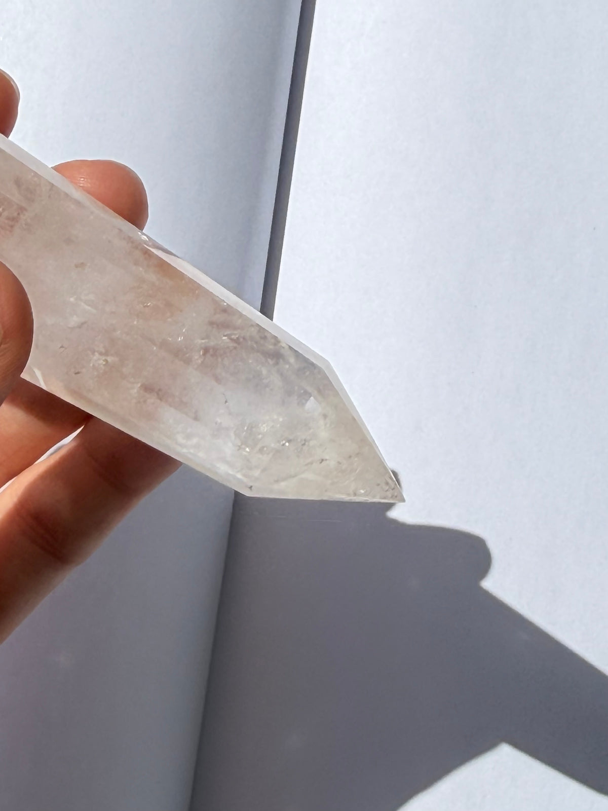 12-Faceted Clear Quartz Vogel Point | Punta Vogel de Cuarzo Cristal de 12 Facetas