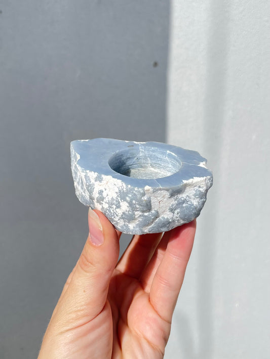 Angelite Tealight Candle Holder