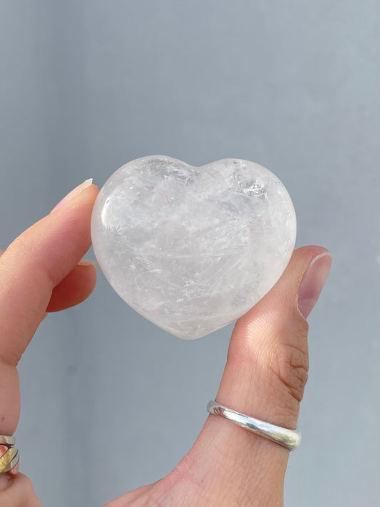 Clear Quartz Heart