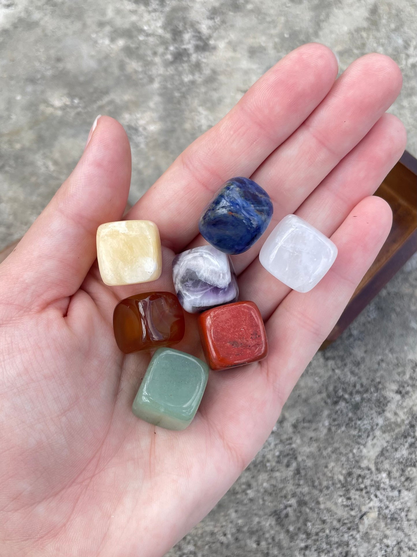 Chakra Set & Wood Box