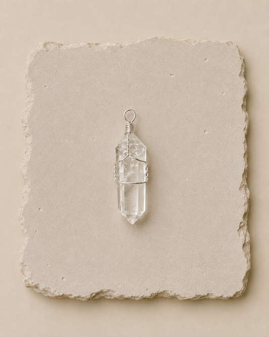 Clear Quartz Pendant | Pendant de Cuarzo Transparente