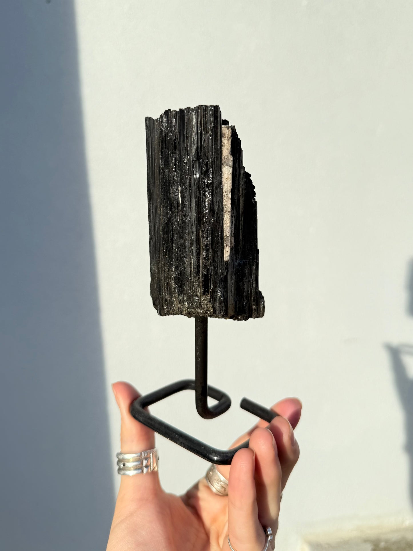 Black Tourmaline On Stand ( Brazil )