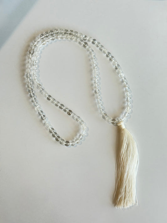 Clear Quartz Mala 108 Counts