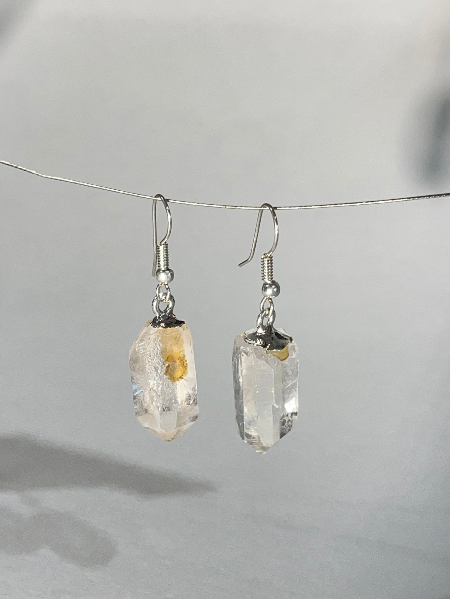 Clear Quartz Earrings (b)