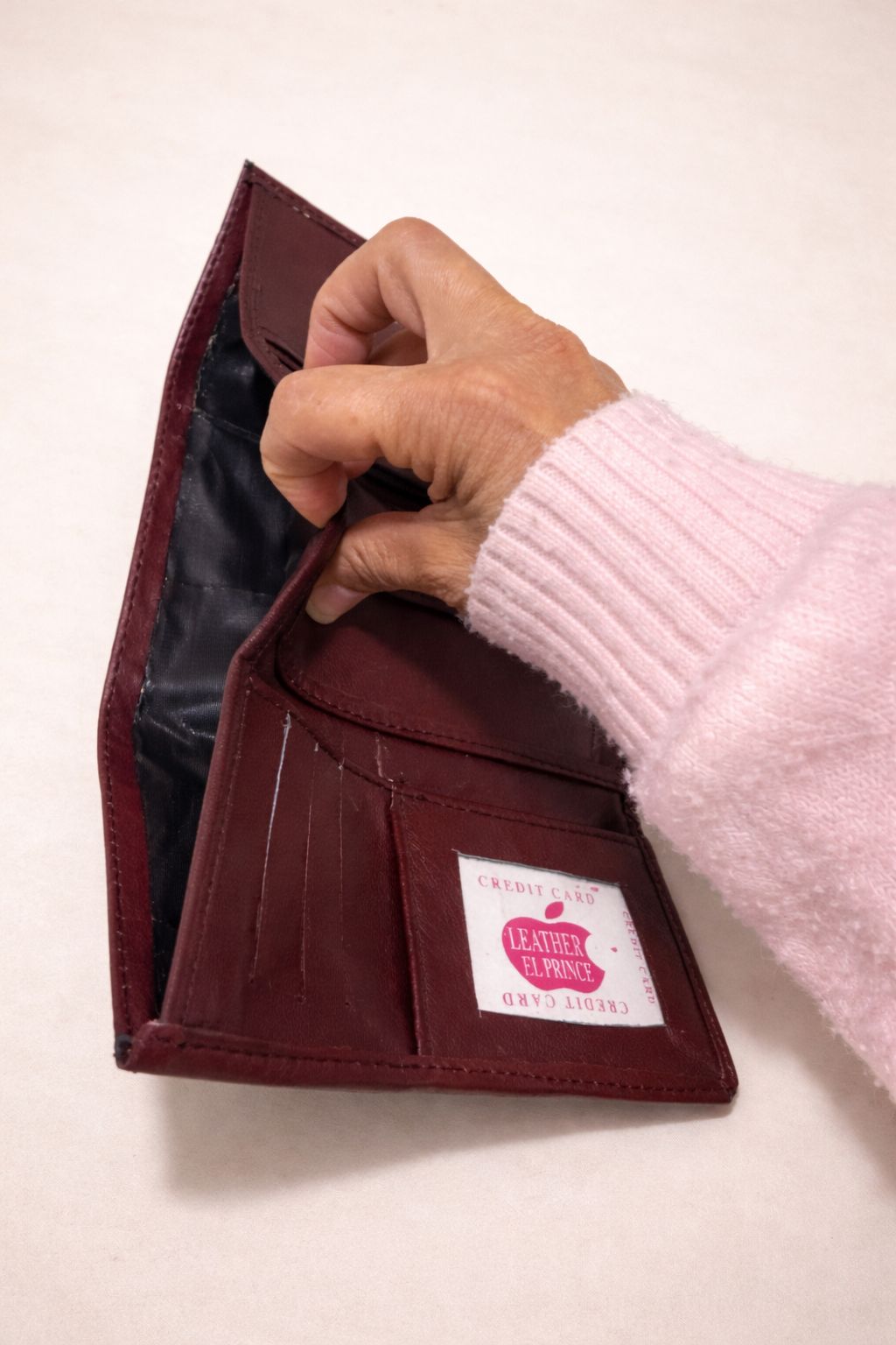 Cartera Wallet Cuero ( Color Marrón ) Egipcias