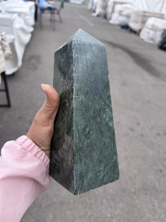 Nephrite Jade Obelisk