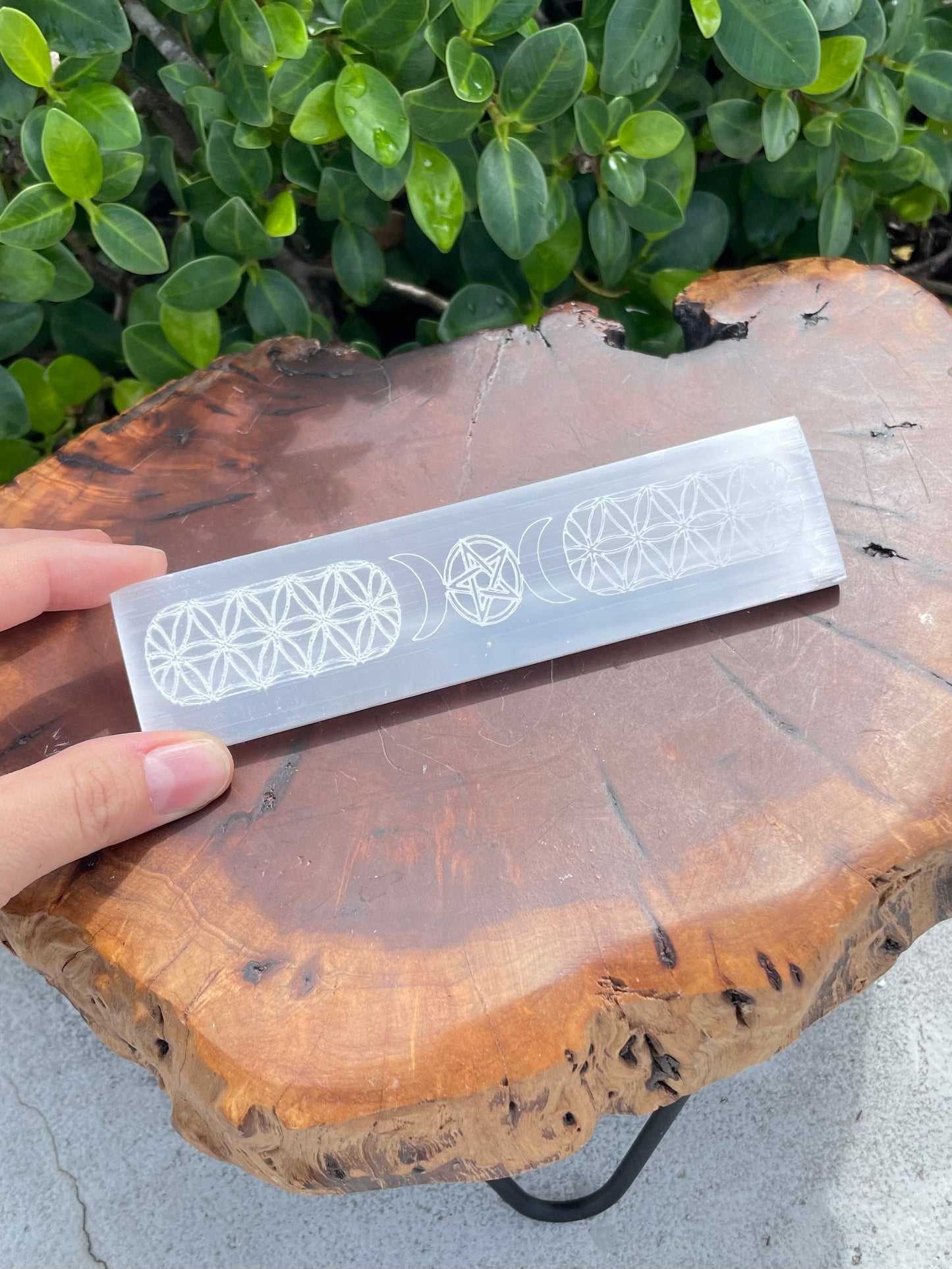 Lunar Selenite Plate