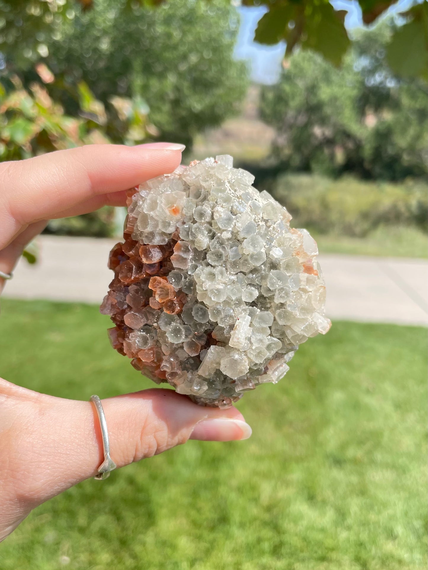 Green & Orange Aragonite ( c )