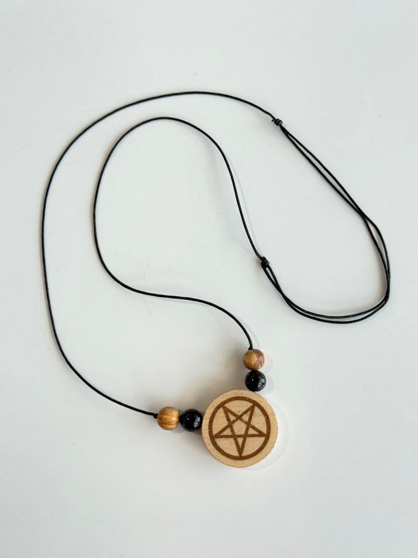 Palo Santo Pentagram Necklace