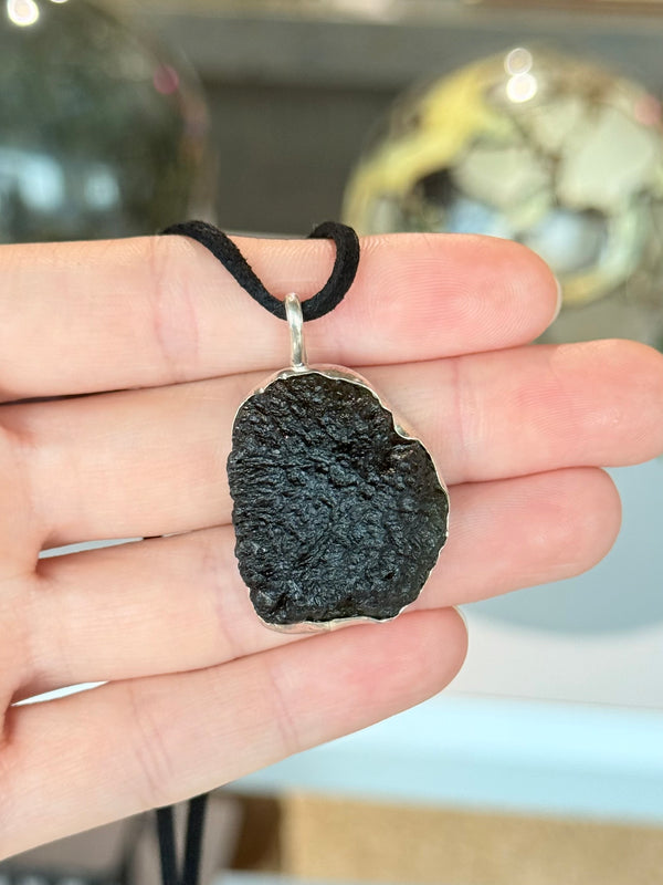 Colgante de Moldavita en Plata .925 / Moldavite Pendant in Sterling Silver .925