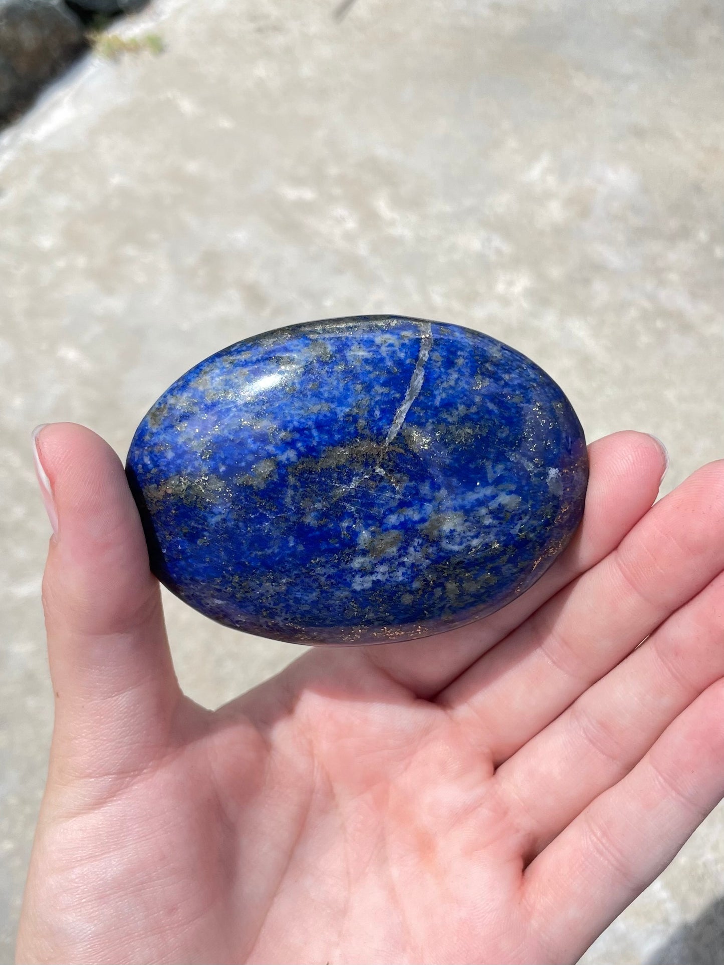 Lapis Lazuli Palm Stone