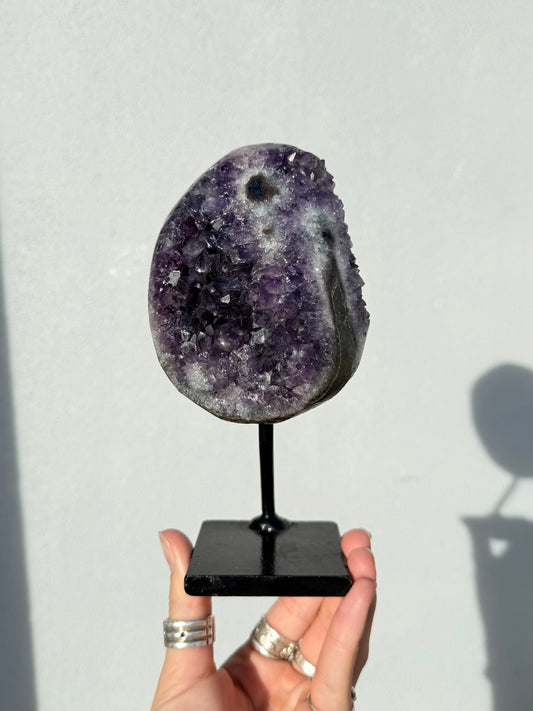Amethyst On Stand ( Uruguayan )