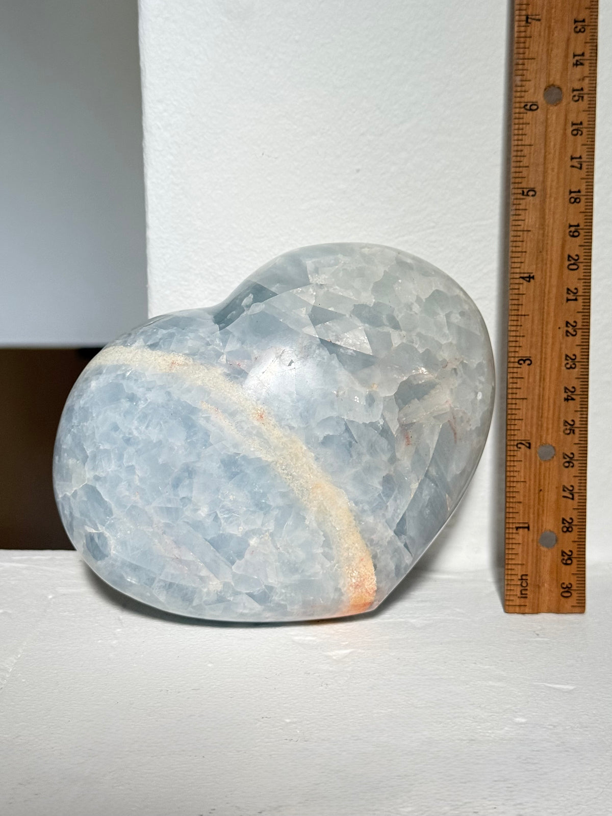 Blue Calcite Heart / Corazón de Calcita Azul