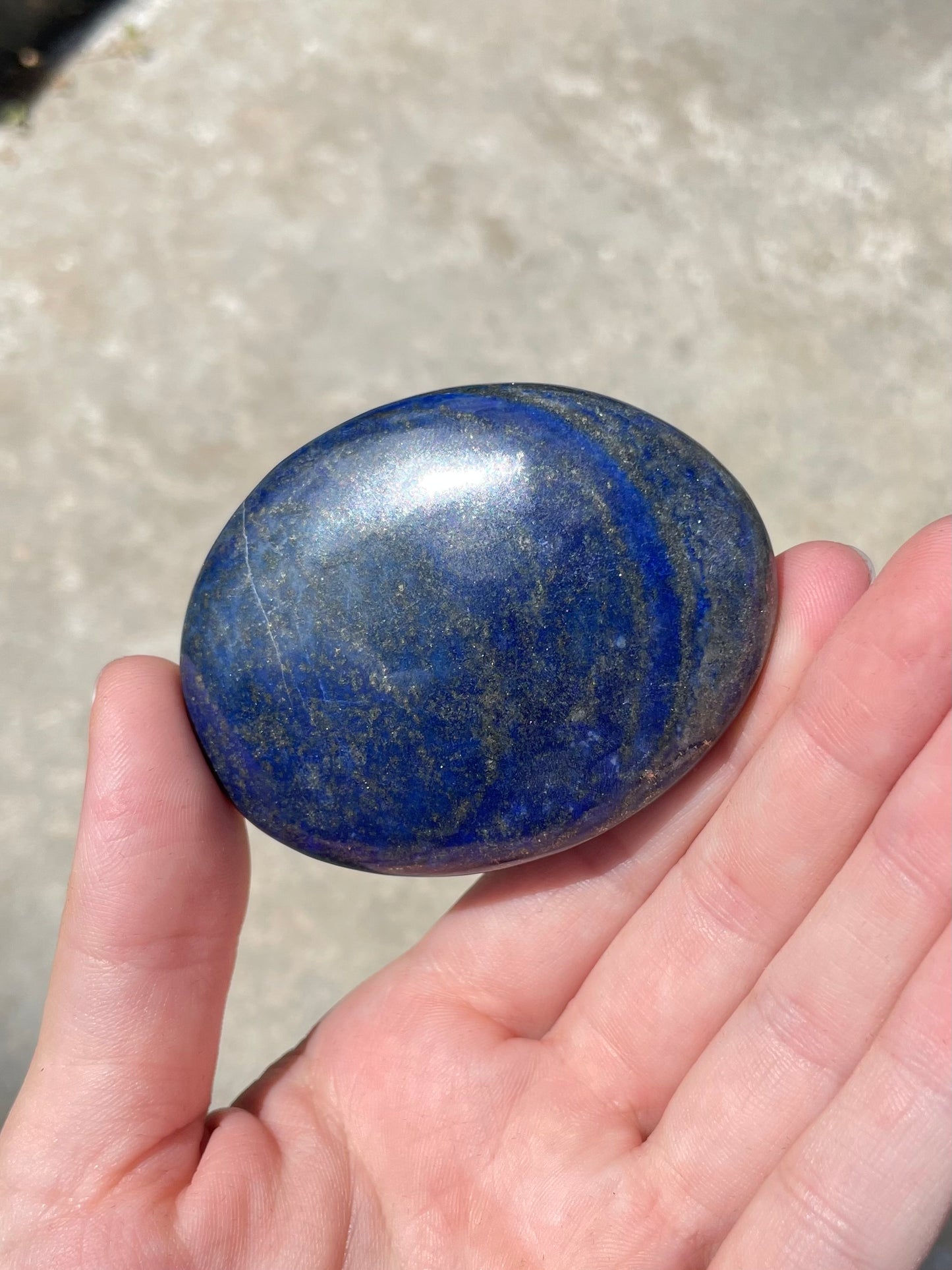 Lapis Lazuli Palm Stone