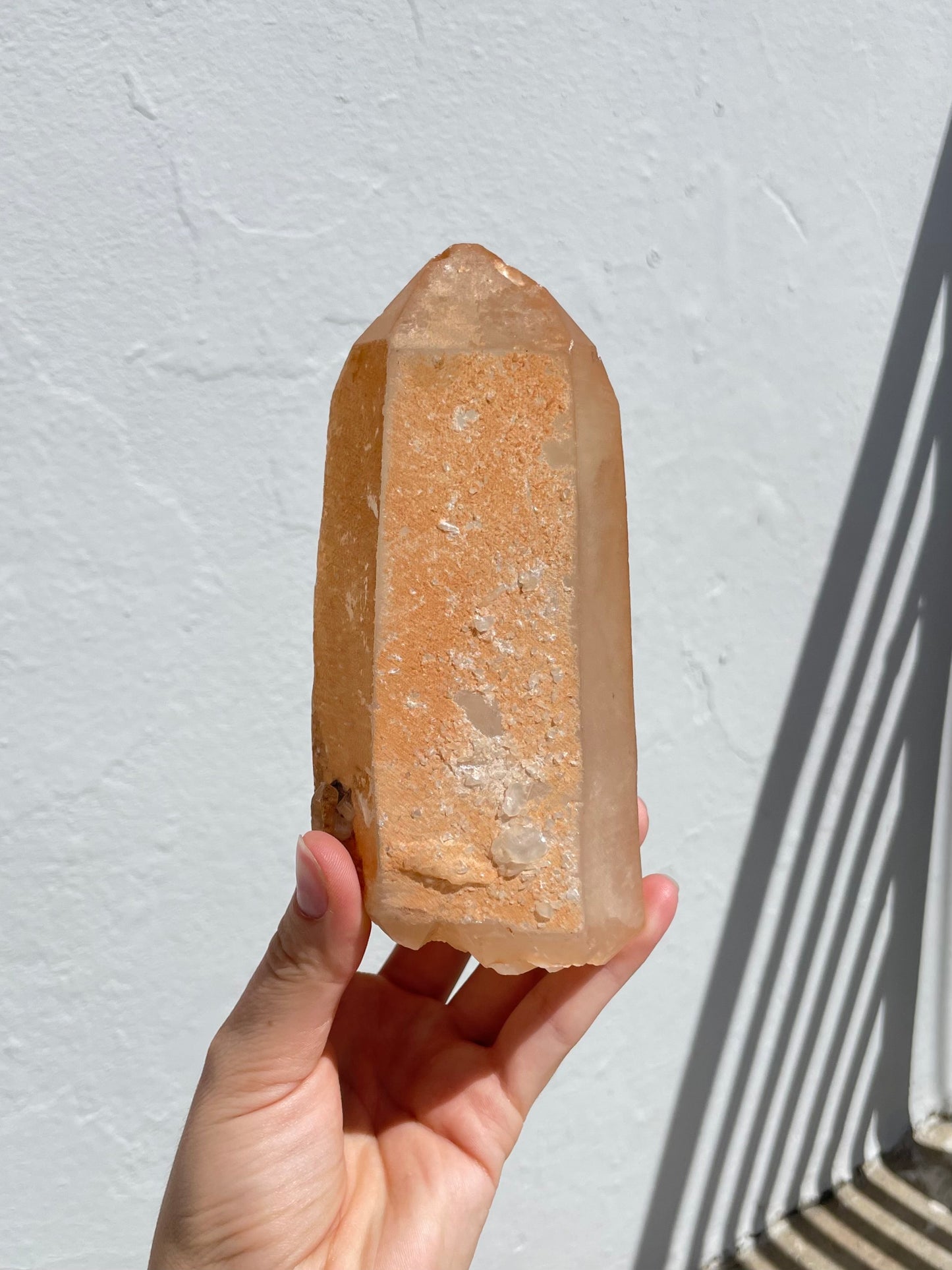 Tangerine Lemurian Quartz