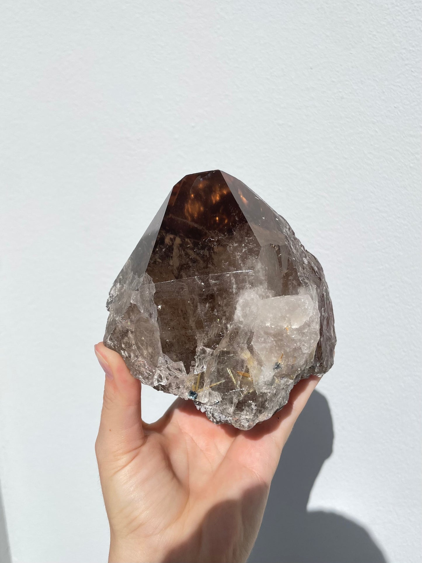 Smoky Quartz Point & Rutilated Quartz