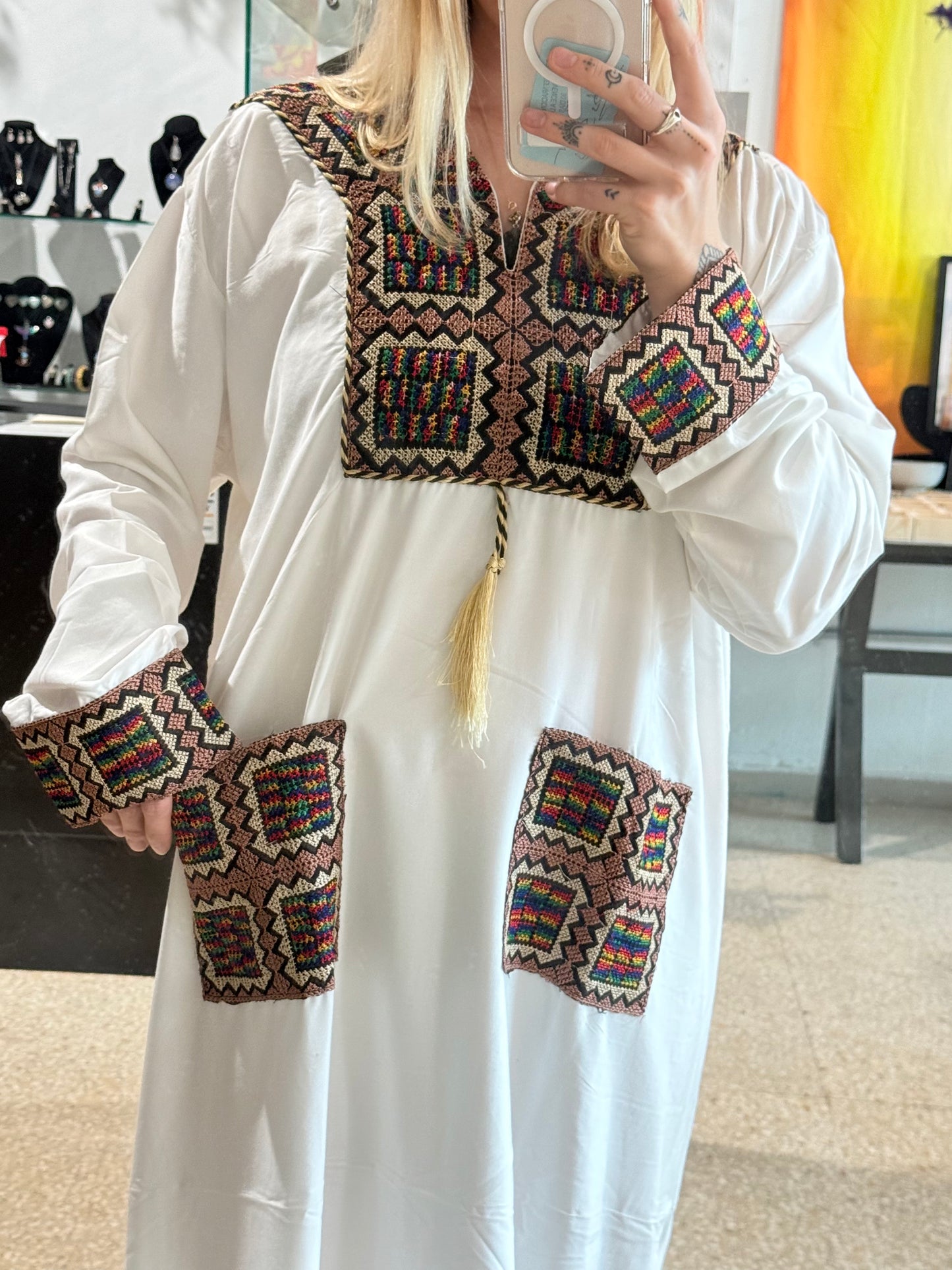 100% Egyptian Cotton ( Woven by the Nubians ) White