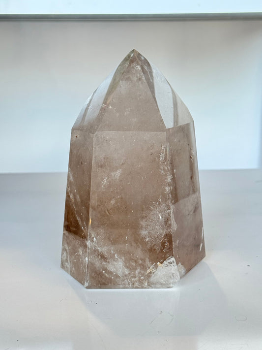 Smoky and Rutilated Quartz Point