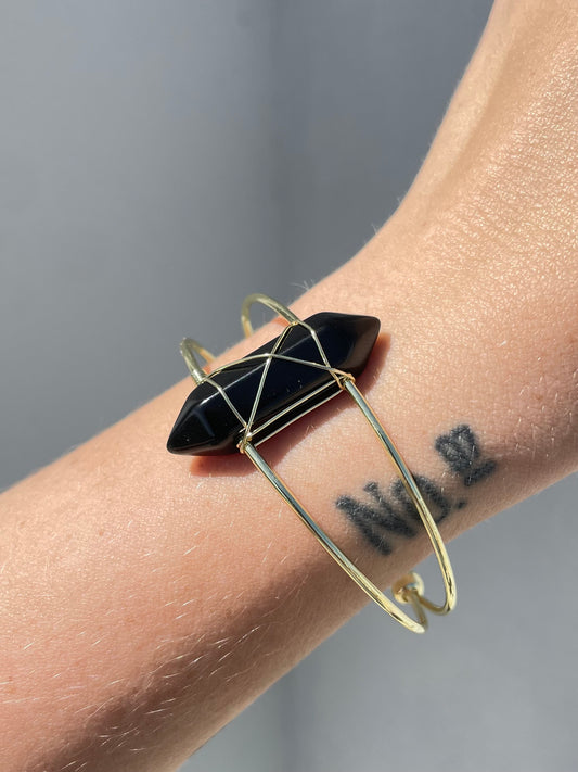 Onyx Cuff Bracelet