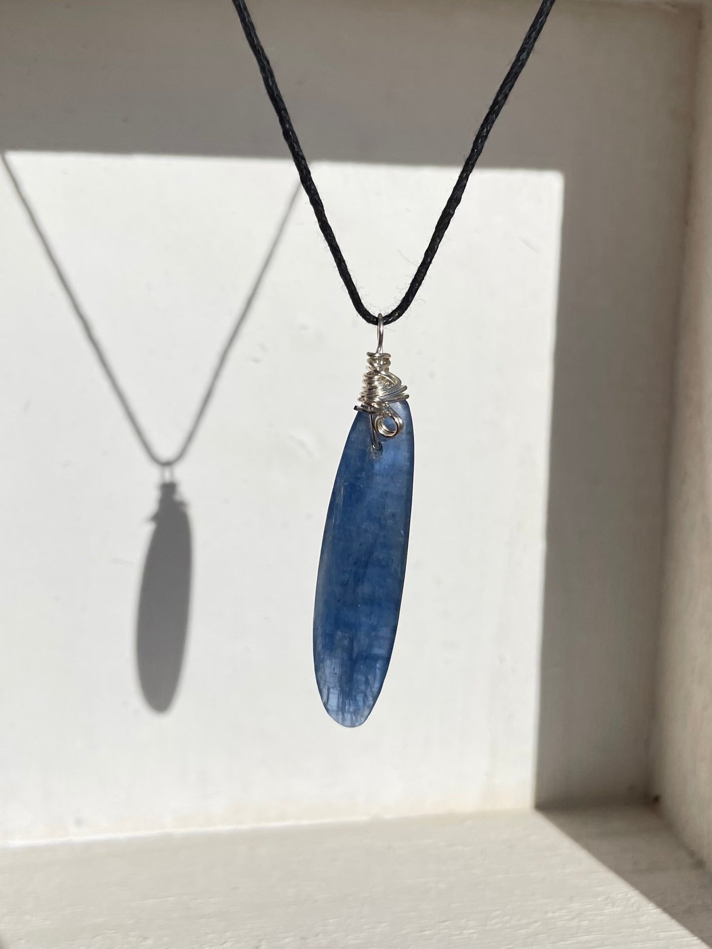 Blue Kyanite  Pendant ( Silver 925 )