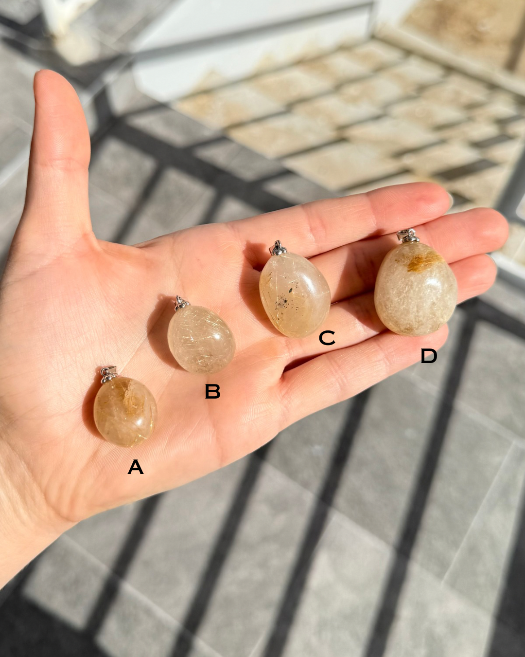 Rutilated Quartz Pendant