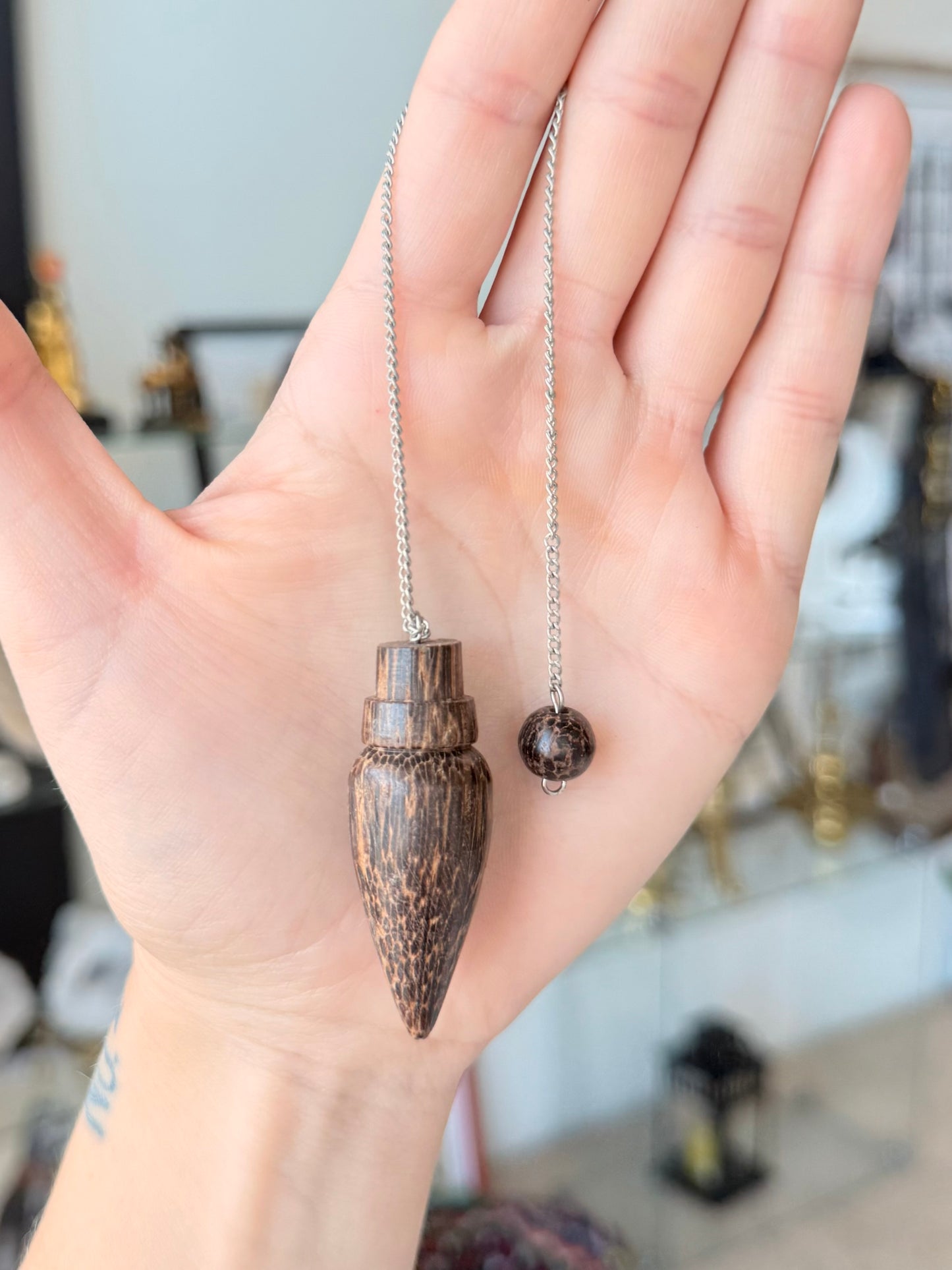 Coconut Shell Pendulum / Péndulo de Cáscara de Coco