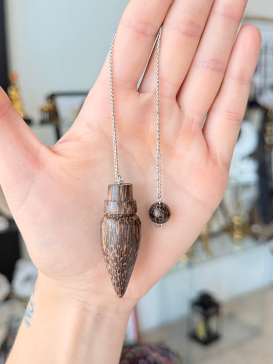 Coconut Shell Pendulum / Péndulo de Cáscara de Coco