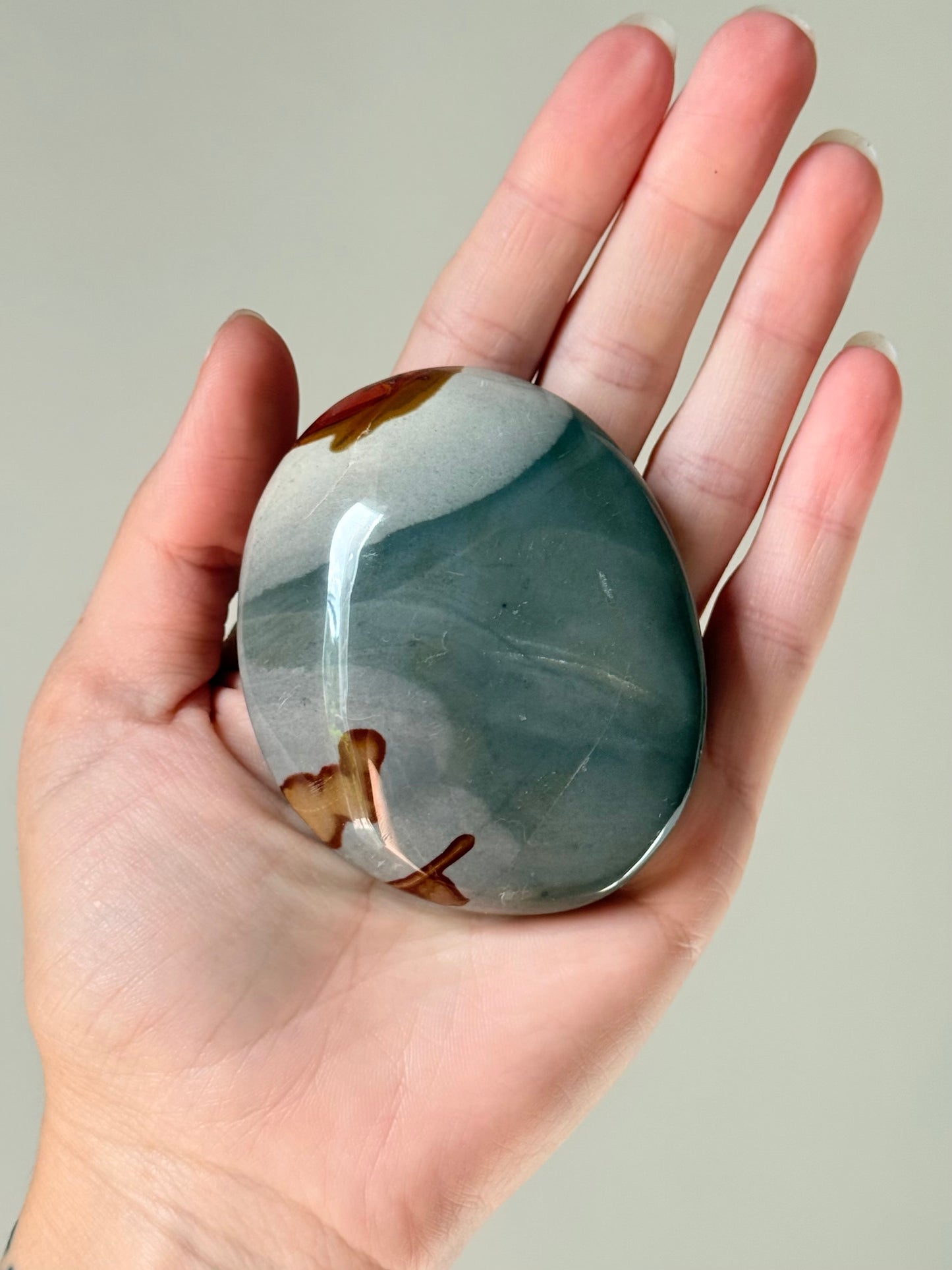 Polychrome Jasper Palm Stone | Palm Stone de Jaspe Policromado (Copy)
