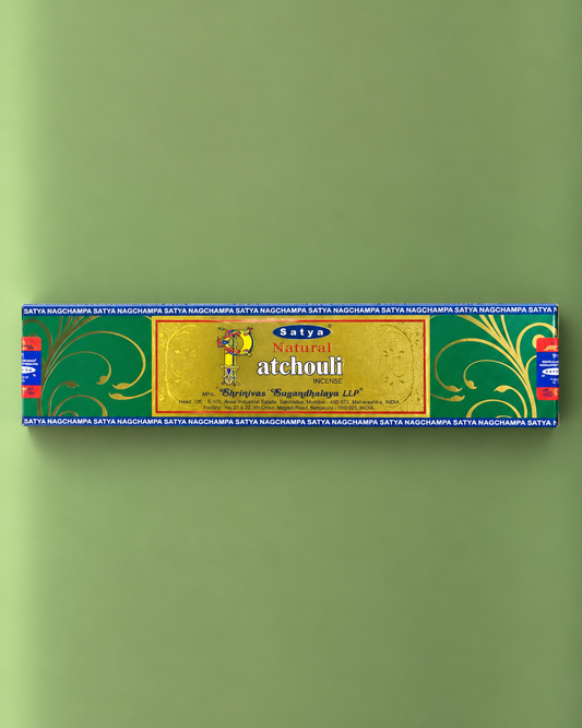 Satya Natural Patchouli Incense / Incienso Satya Natural Patchouli