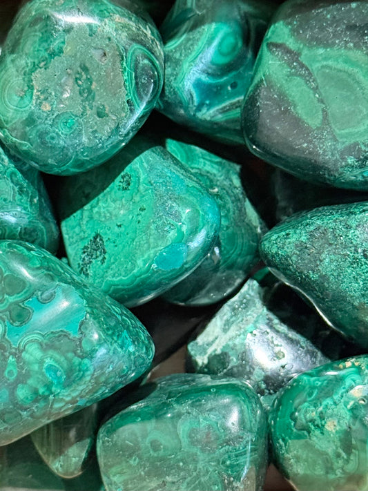 Malachite Tumbled Stone | Malaquita Rolada