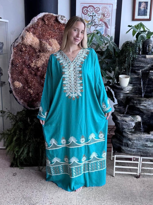 Dress (100% cotton ) Blue