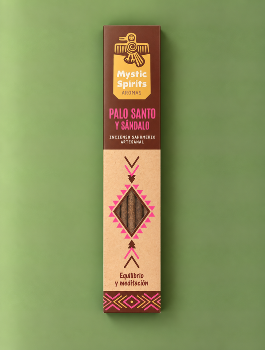 Aromas Mystic Spirit Palo Santo & Sandalwood Incense / Incienso Aromas Mystic Spirit Palo Santo y Sándalo