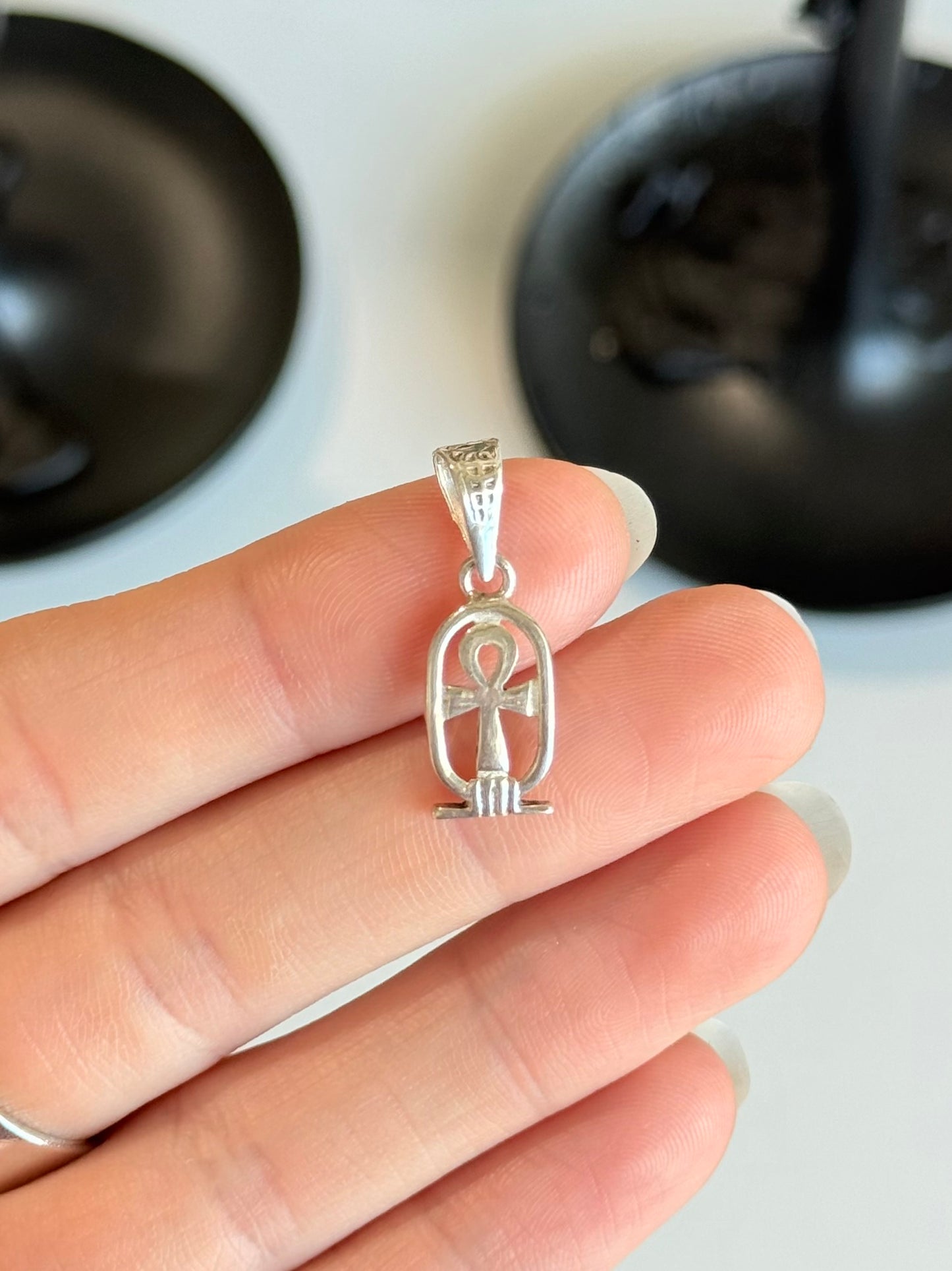 Ankh in Cabochon Pendant