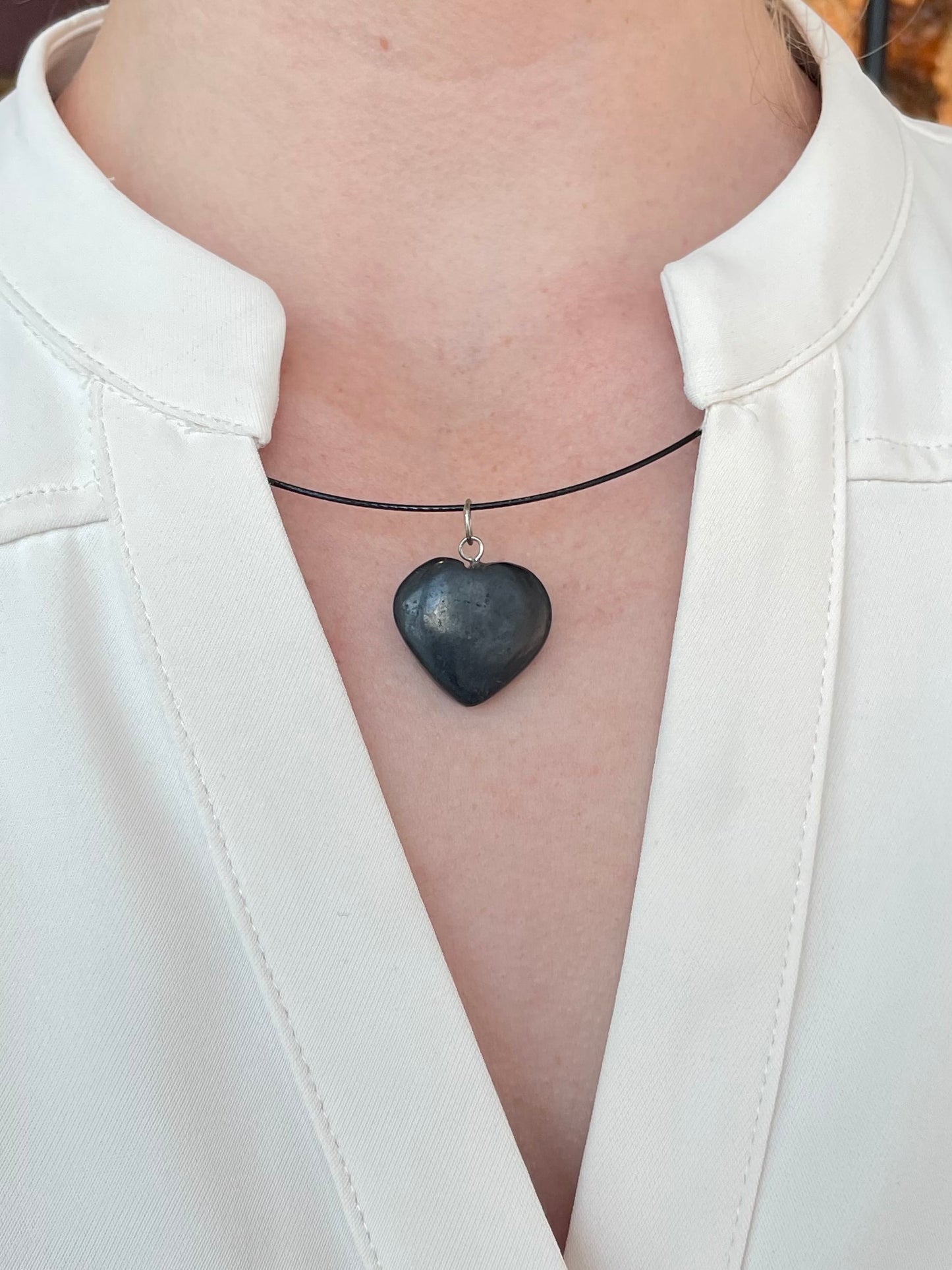 Shungite Heart Pendant