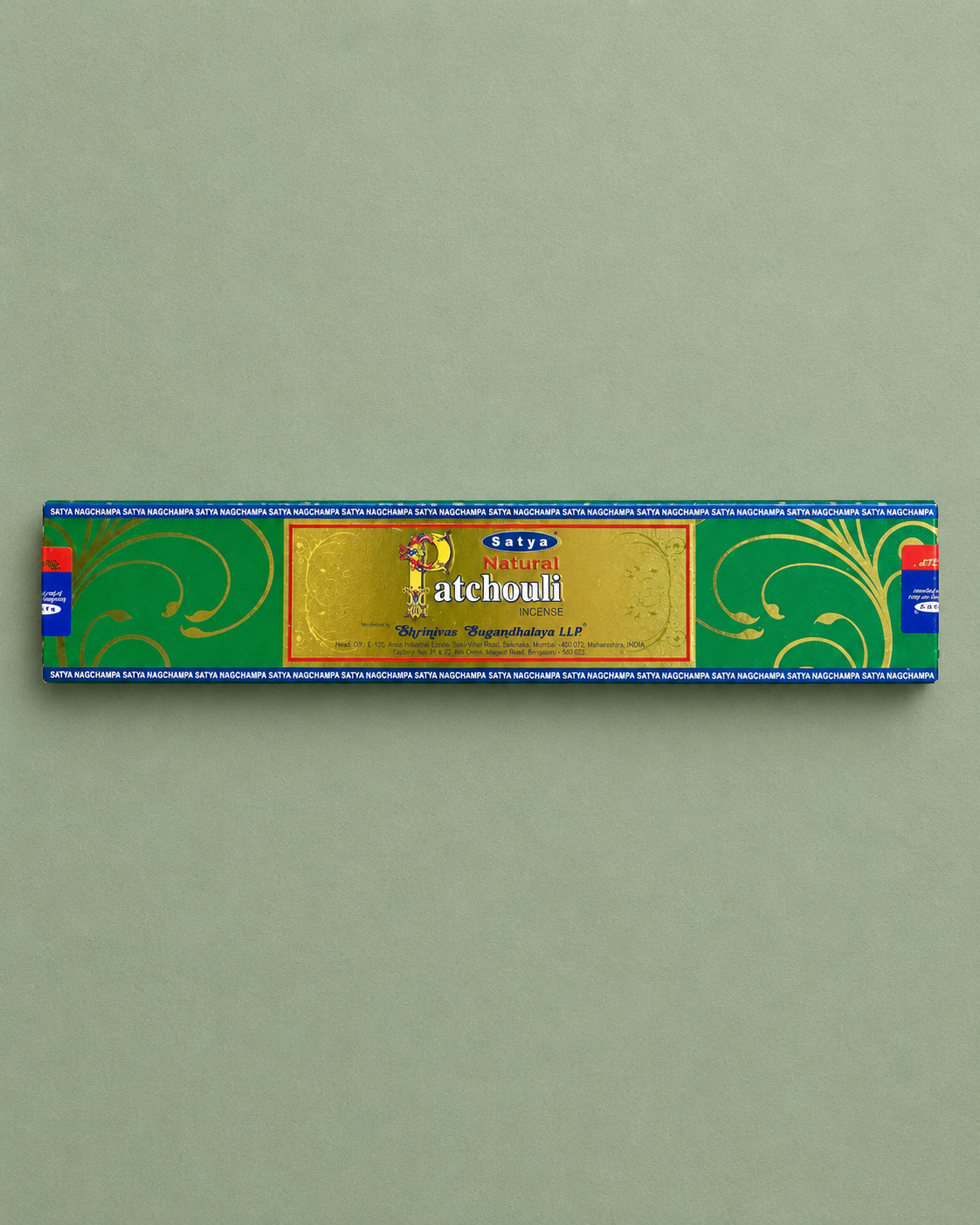 Satya Natural Patchouli Incense / Incienso Satya Natural Patchouli