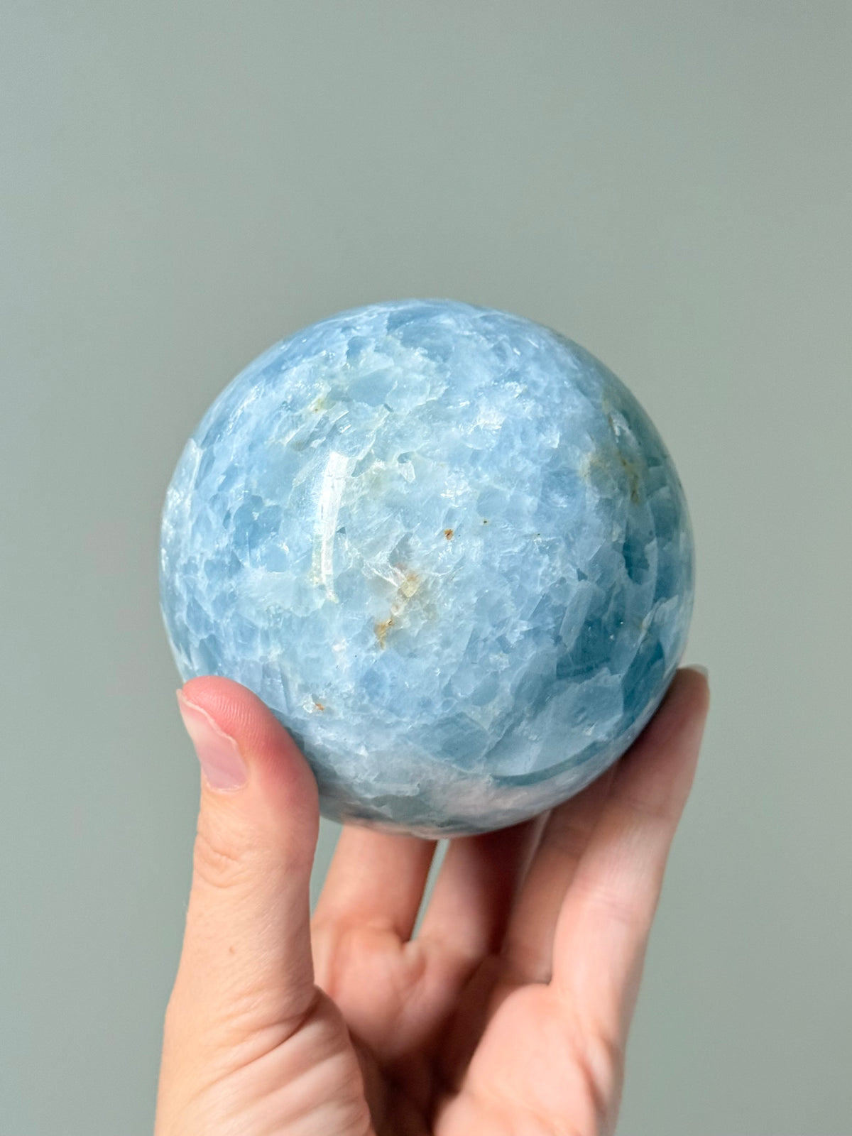 Blue Calcite Sphere / Esfera de Calcita Azul