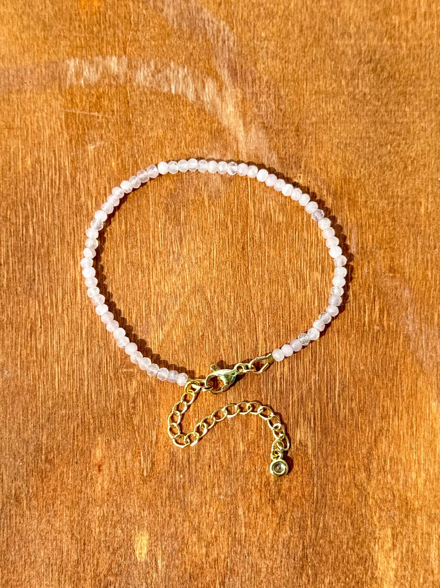 Rose Quartz Faceted Bracelet