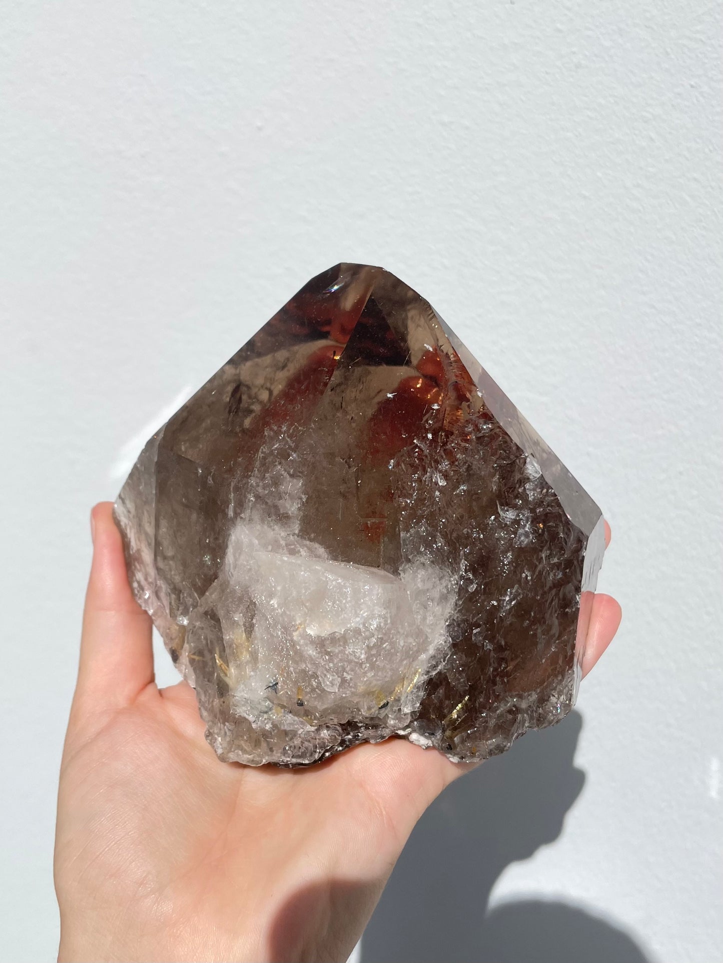 Smoky Quartz Point & Rutilated Quartz