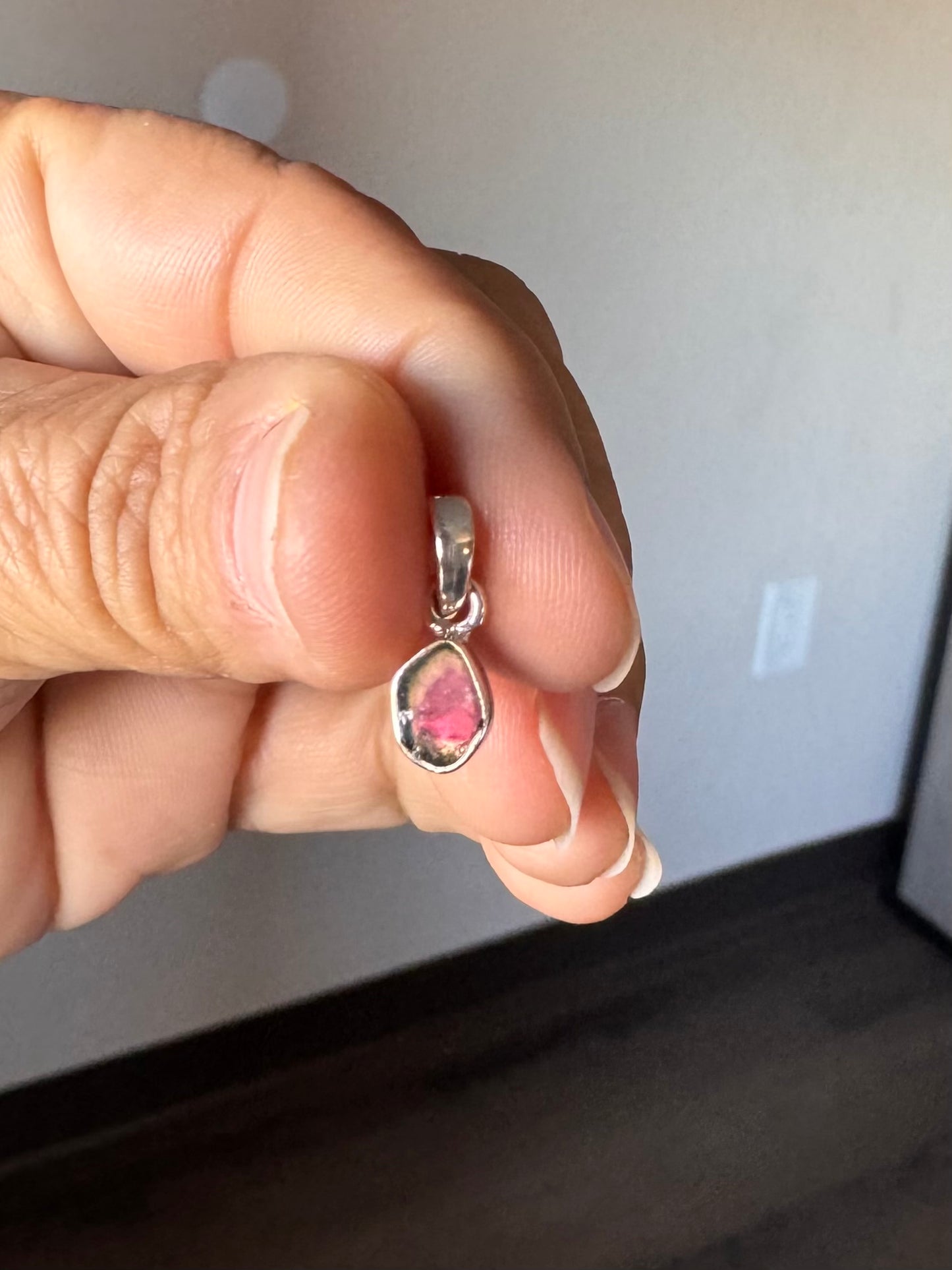 Watermelon Tourmaline Pendant