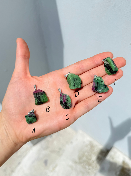 Ruby In Zoisite Pendant ( Africa )