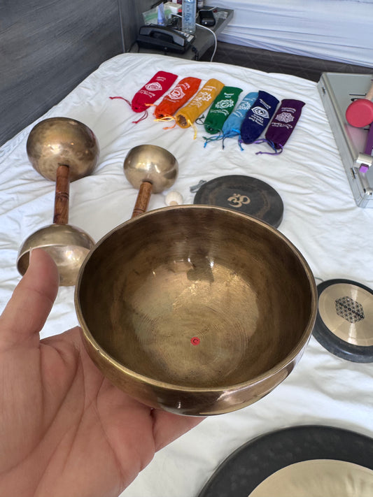 Cuenco 7 metales ( incluye mazos ) Nota C 4”