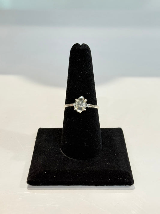 Herkimer Diamond Ring ( Silver 925 )