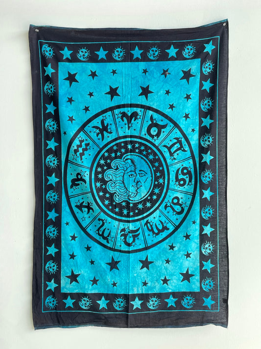 Zodiac Blue Tapestry