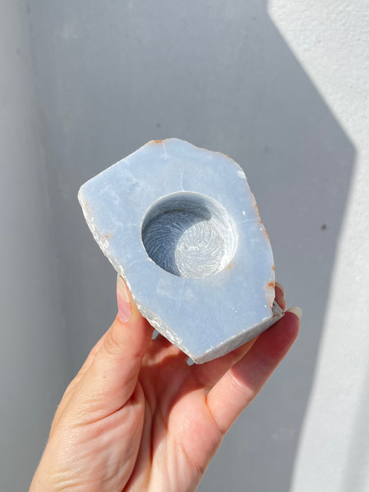 Angelite Tealight Candle Holder
