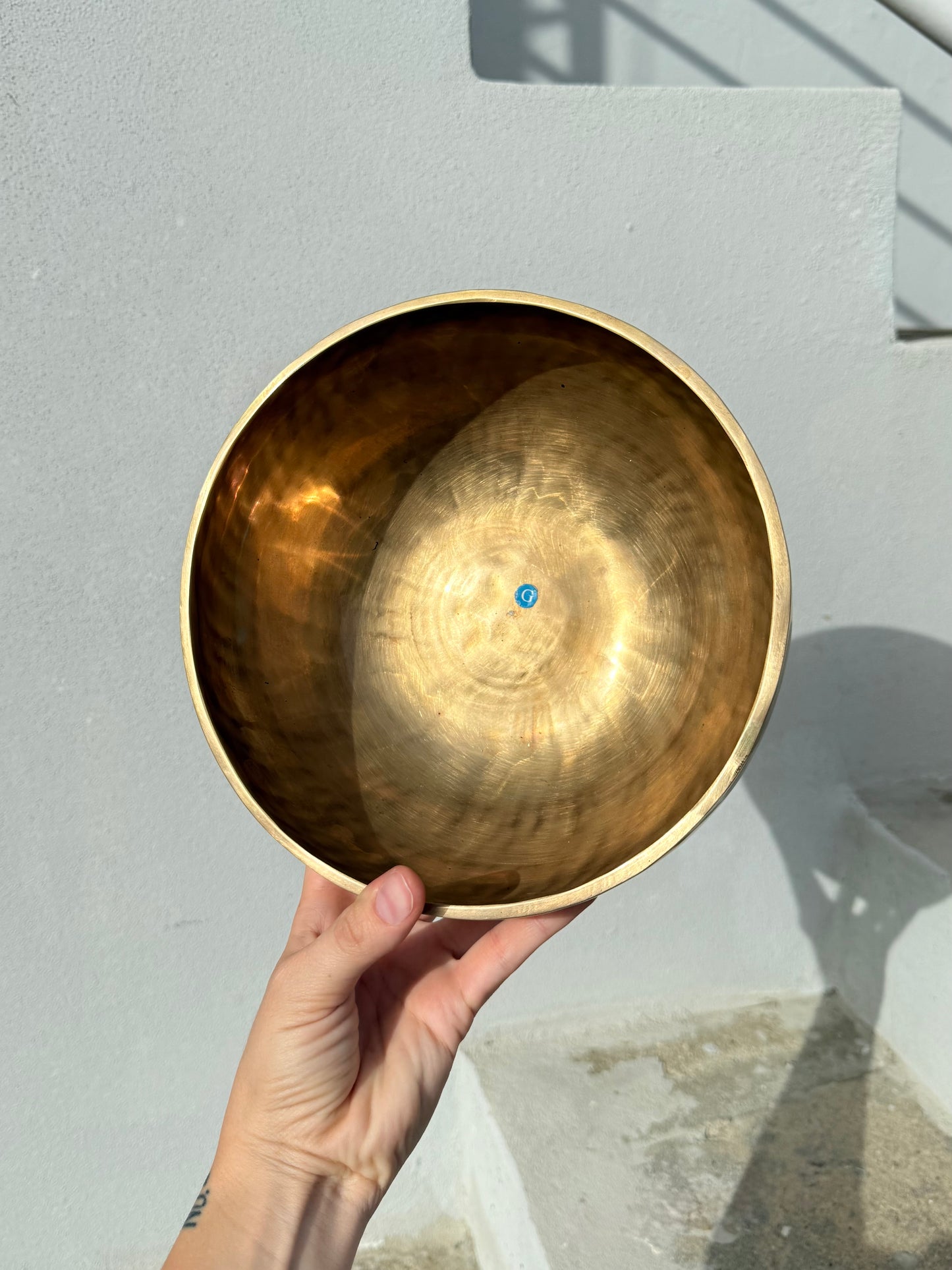 7 Metal Singing Bowl ( Note G Solar Chakra ) 8”